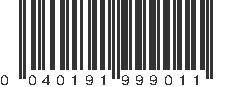 UPC 040191999011