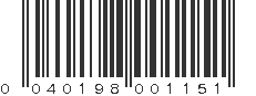 UPC 040198001151