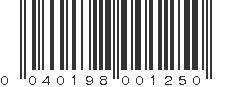 UPC 040198001250