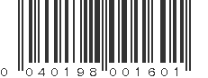 UPC 040198001601