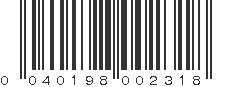 UPC 040198002318