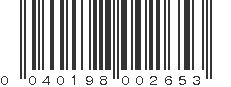 UPC 040198002653