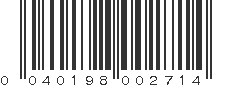 UPC 040198002714