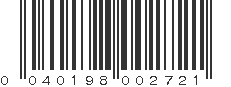 UPC 040198002721