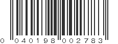 UPC 040198002783