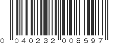 UPC 040232008597