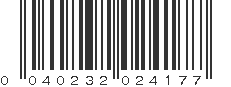 UPC 040232024177