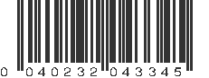 UPC 040232043345