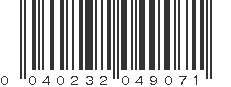 UPC 040232049071