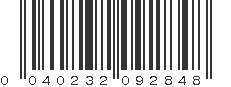 UPC 040232092848