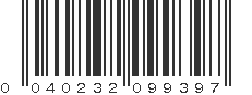 UPC 040232099397