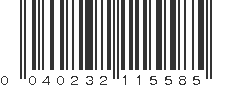 UPC 040232115585