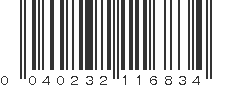 UPC 040232116834