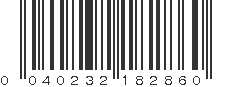 UPC 040232182860