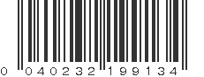 UPC 040232199134