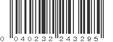 UPC 040232243295
