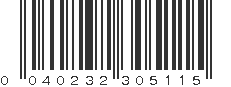 UPC 040232305115