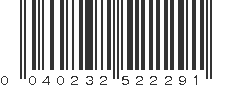 UPC 040232522291