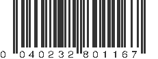 UPC 040232801167