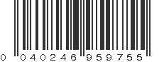 UPC 040246959755