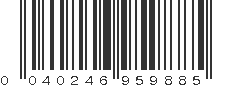 UPC 040246959885