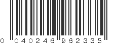 UPC 040246962335