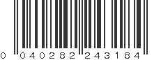 UPC 040282243184