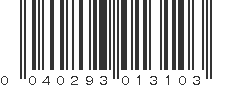 UPC 040293013103