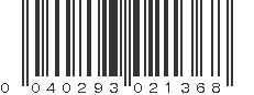 UPC 040293021368