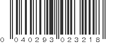 UPC 040293023218