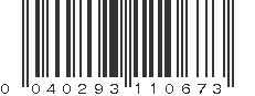 UPC 040293110673