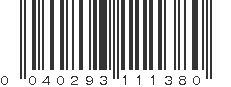 UPC 040293111380