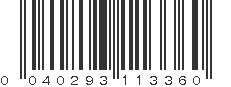 UPC 040293113360