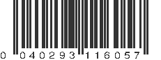 UPC 040293116057