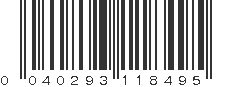 UPC 040293118495