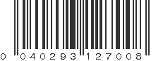 UPC 040293127008