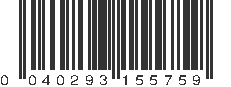 UPC 040293155759