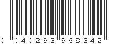 UPC 040293968342