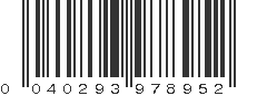 UPC 040293978952