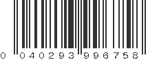UPC 040293996758