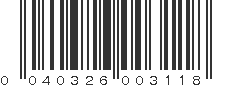 UPC 040326003118