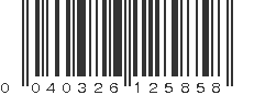 UPC 040326125858