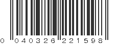 UPC 040326221598