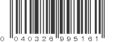 UPC 040326995161