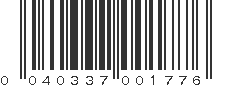 UPC 040337001776