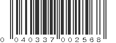 UPC 040337002568