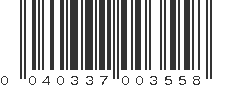 UPC 040337003558