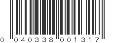 UPC 040338001317