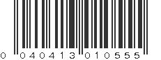 UPC 040413010555