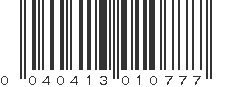 UPC 040413010777